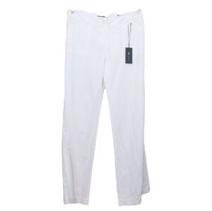 Outback Red White Linen Drew Fit Pants Size 6